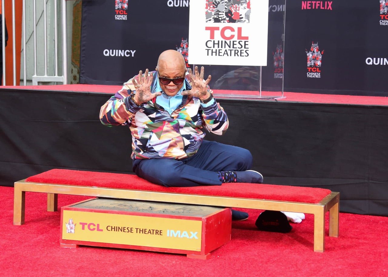Quincy Jones Leaves His Mark At Famed TCL Chinese Theatre In ...