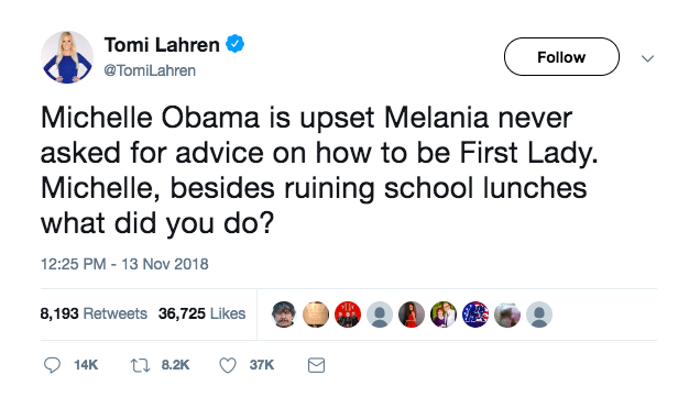 Tomi Lahren Launches Another Pathetic Attempt At Attacking Michelle Obama