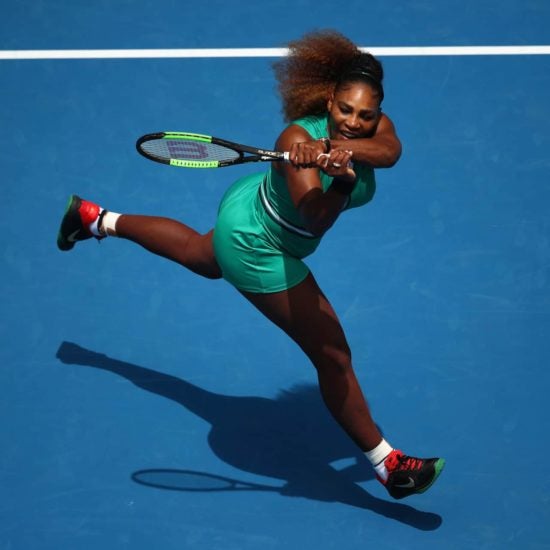 Serena Williams Consoles Opponent After Winning 1st Round At Australian Open