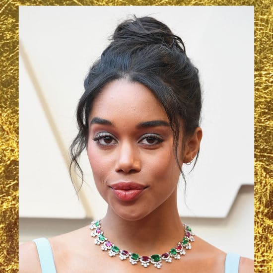 Laura Harrier Goes ‘Green’ For The Oscars 2019 Red Carpet