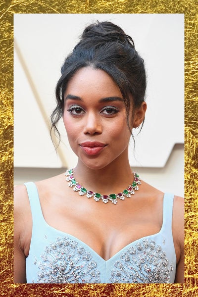 Laura Harrier Goes ‘Green’ For The Oscars 2019 Red Carpet  
