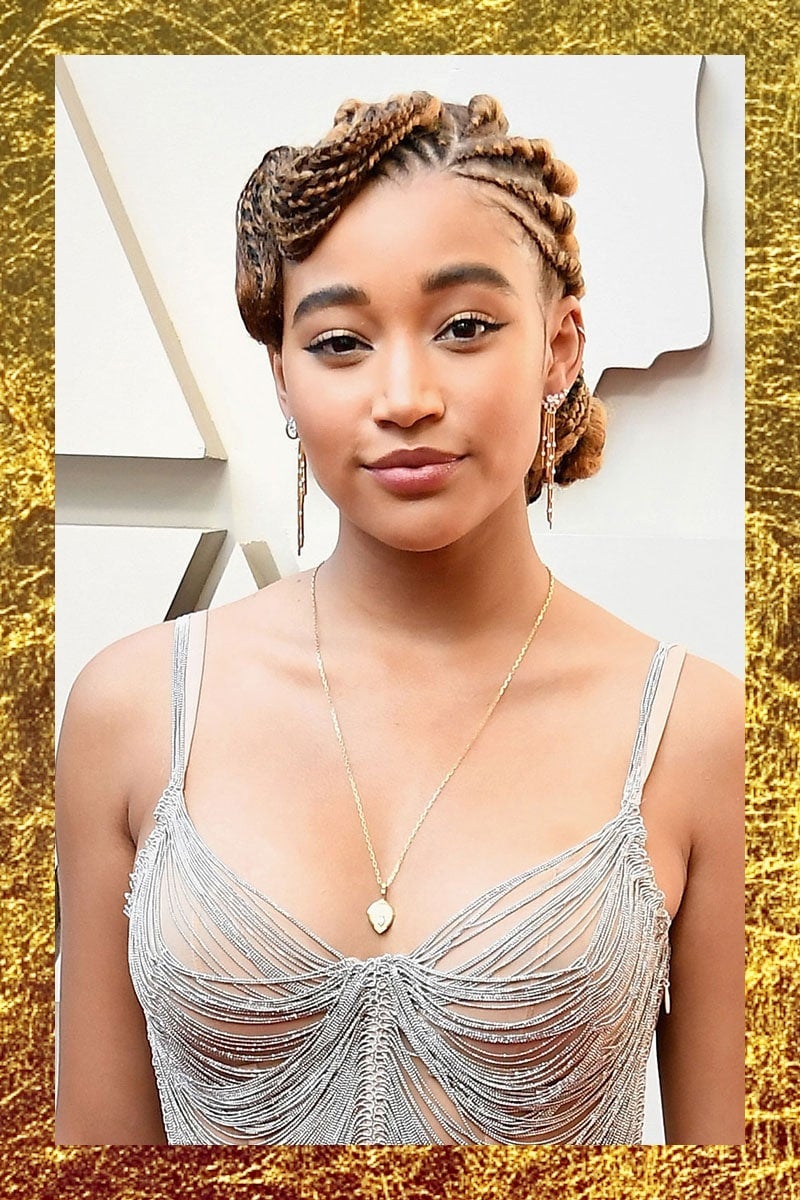 Let’s Get A Closer Look At Amandla Stenberg’s Finger Wave Braids At The 2019 Oscars