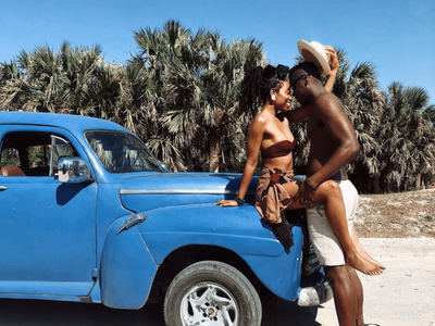 Black Travel Moment Of The Day: This Couple Is Baecation Goals In Cuba With This Sexy Photo Opp