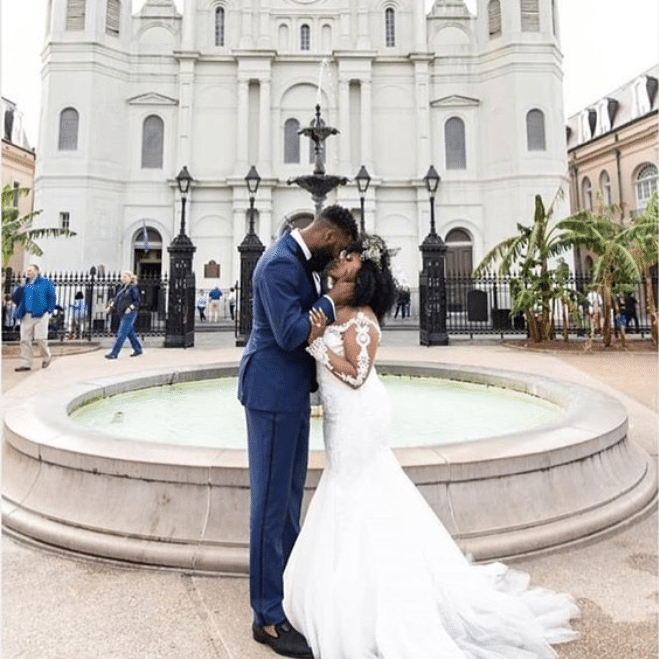 Black Wedding Moment Of The Day: Yes To This Bride and Groom's Wedding Second Line In New Orleans