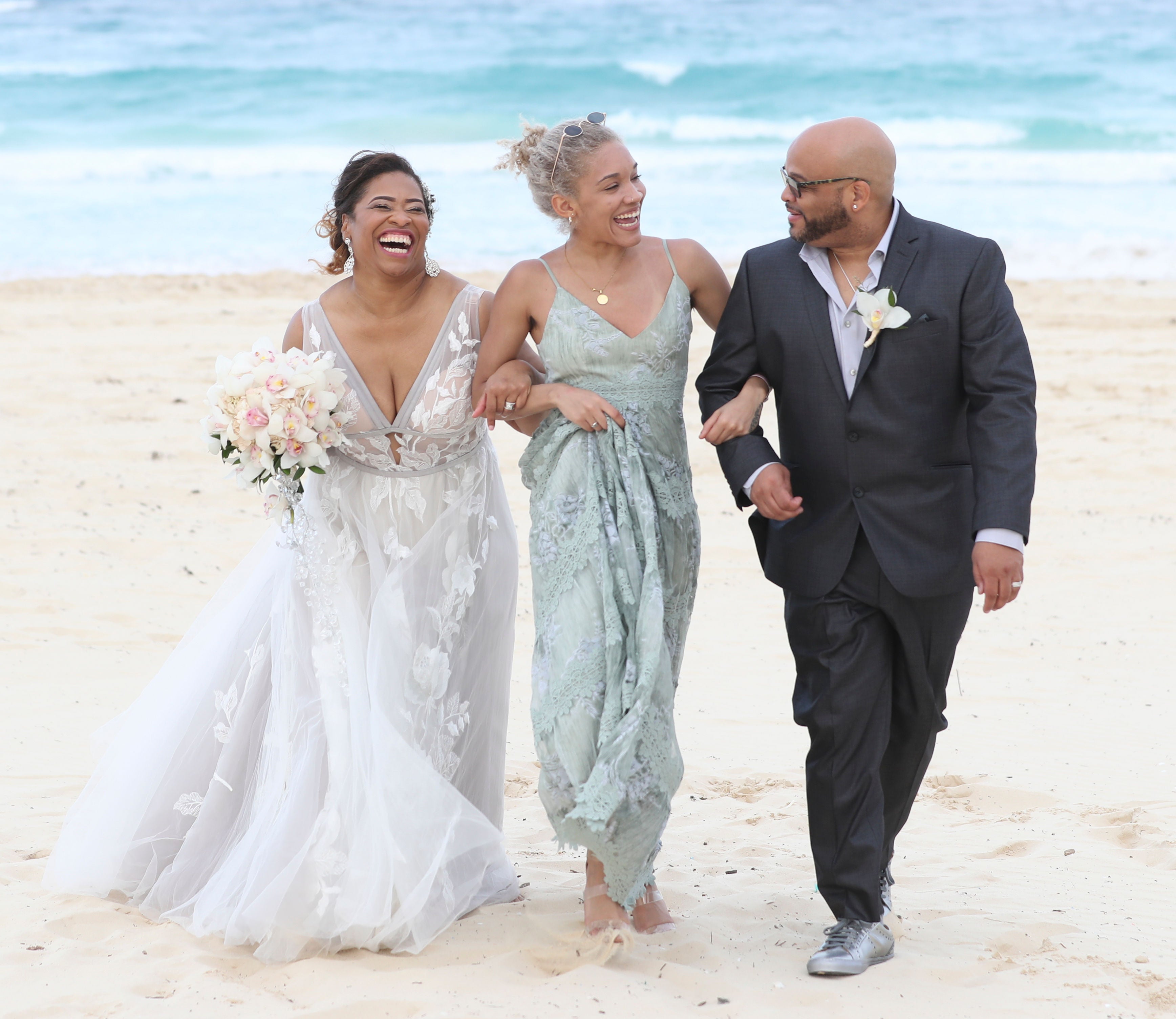 Bridal Bliss: Dorian and Darryl Did It Their Way With This Laid-Back Beach Wedding