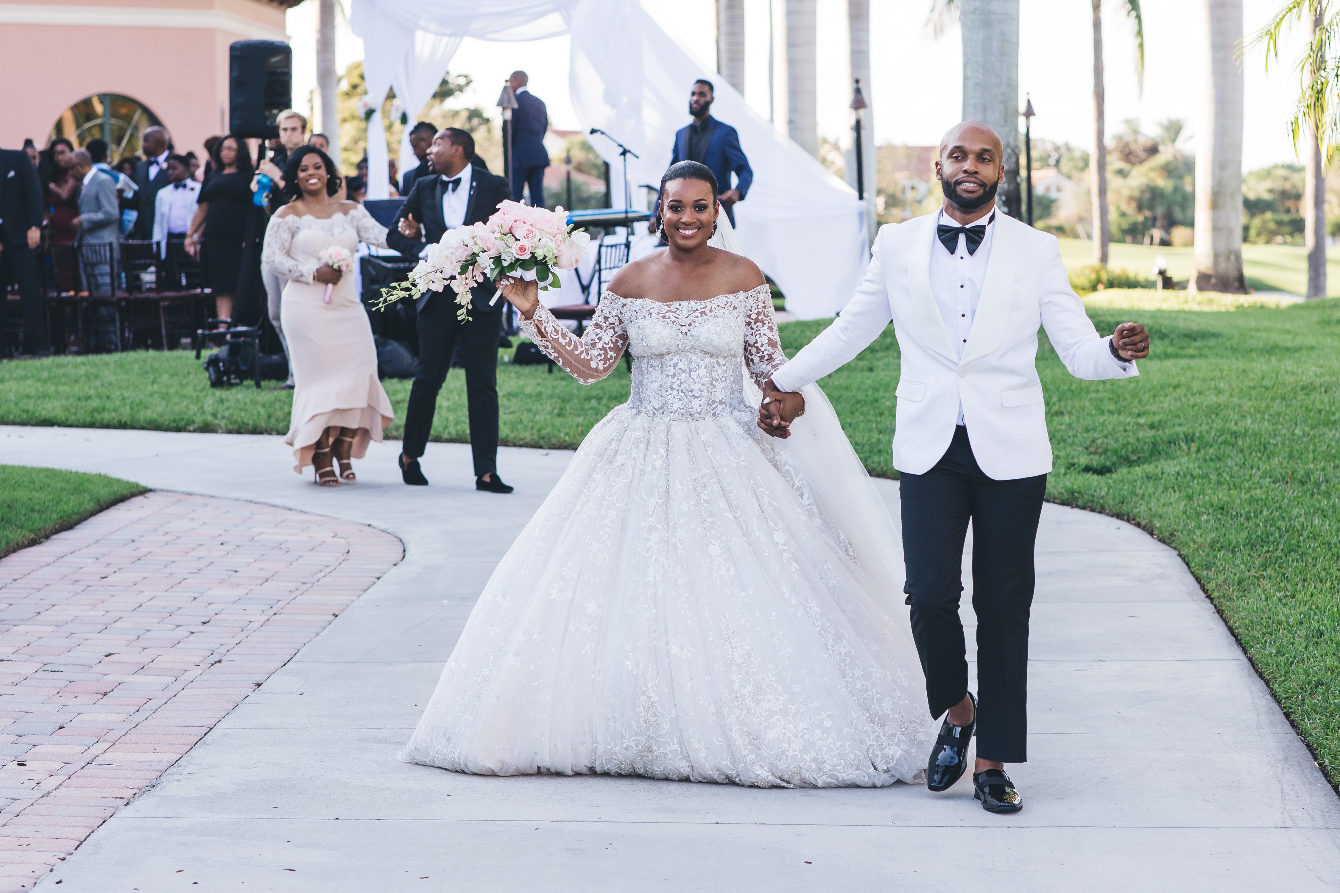 Bridal Bliss: Kareem and Sandy Shared Their Very First Kiss At The Altar