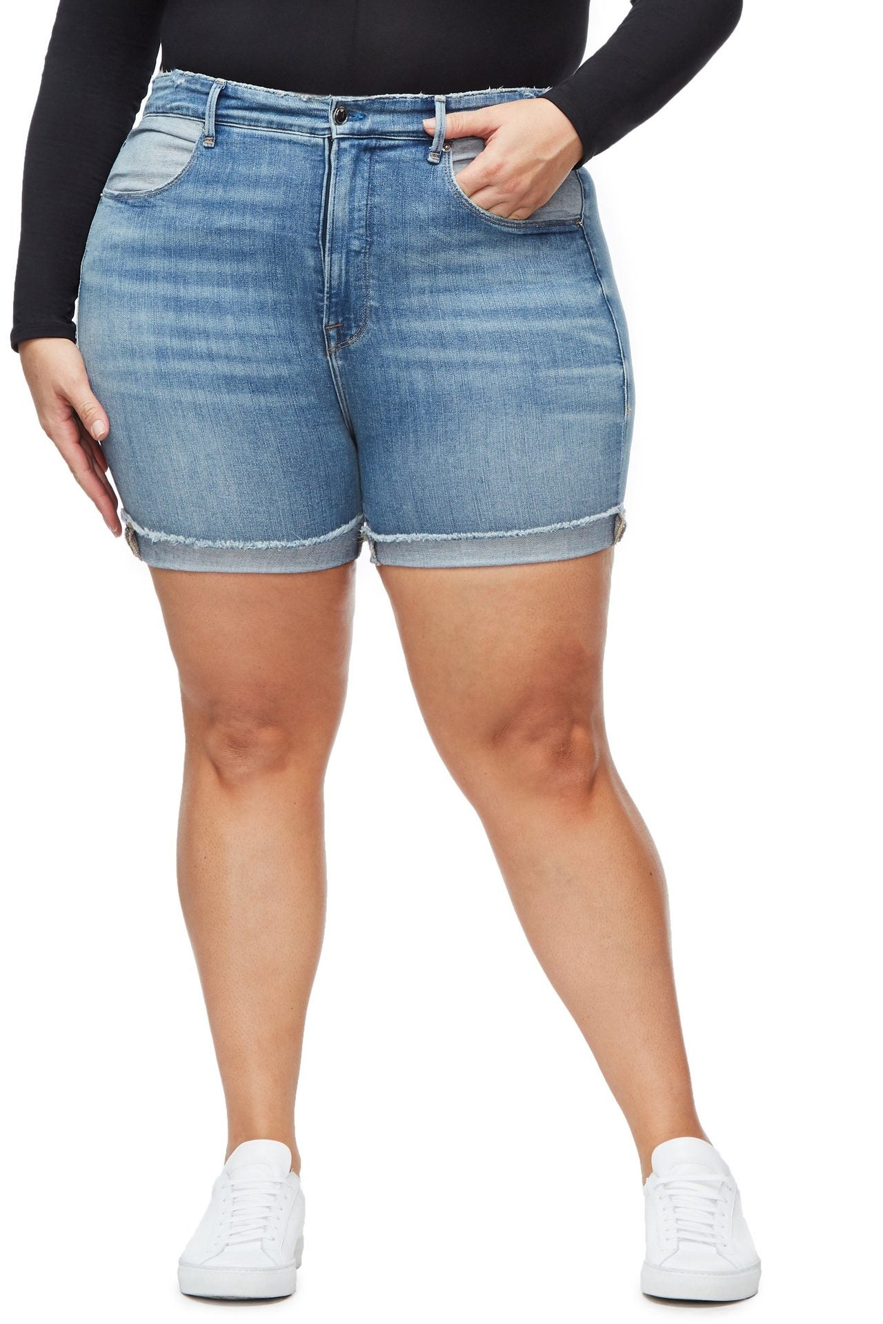 Oh Hey, Curvy Girl! These Denim Cut Offs Are Exactly What You Need For Sweltering Hot Days