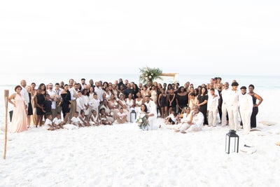 Black Wedding Style: This Bride Had 34 Bridesmaids By Her Side At The Altar