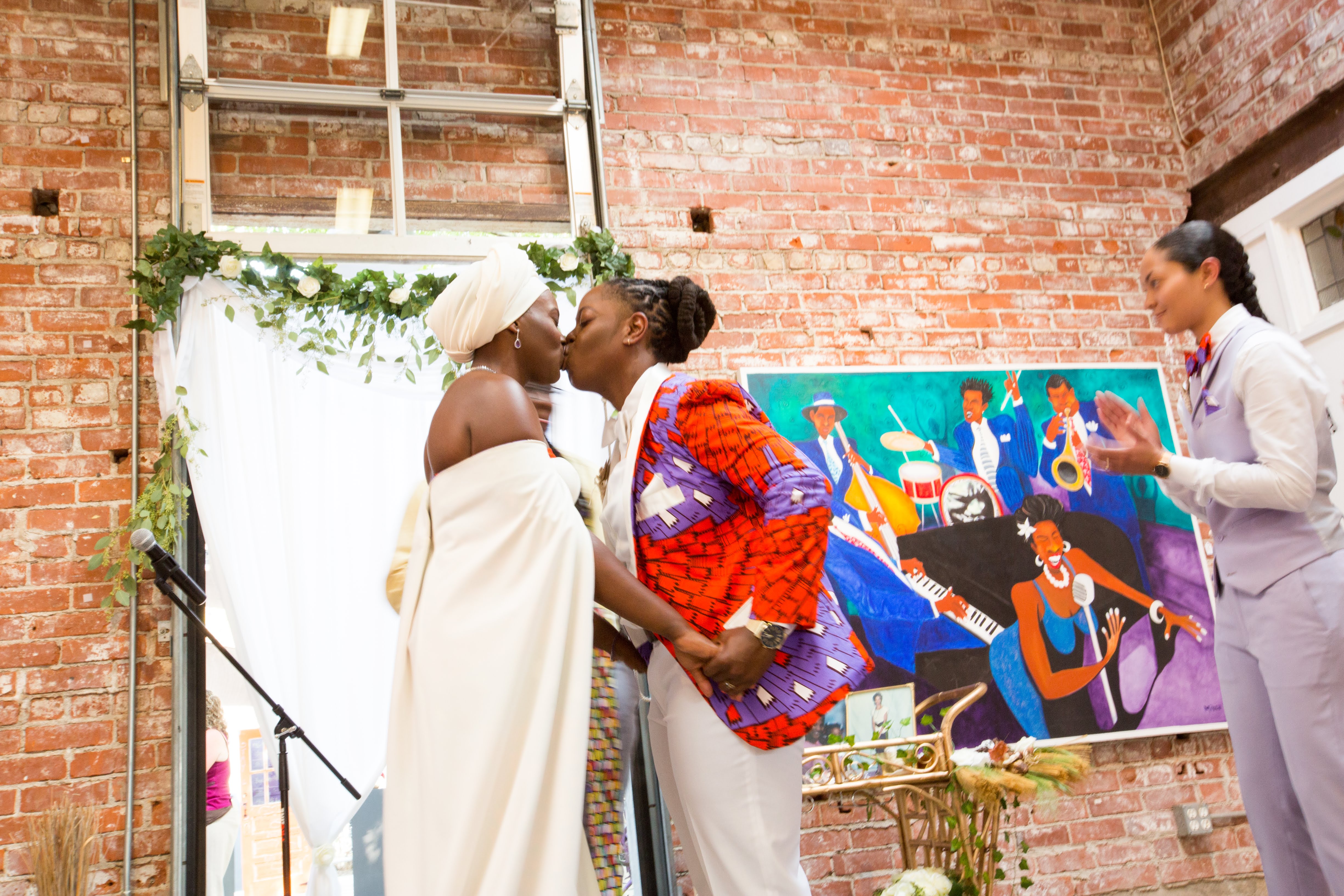 Bridal Bliss: Jeanelle and Jane's 'Crooklyn'-Inspired Reception Had So Much Black Pride