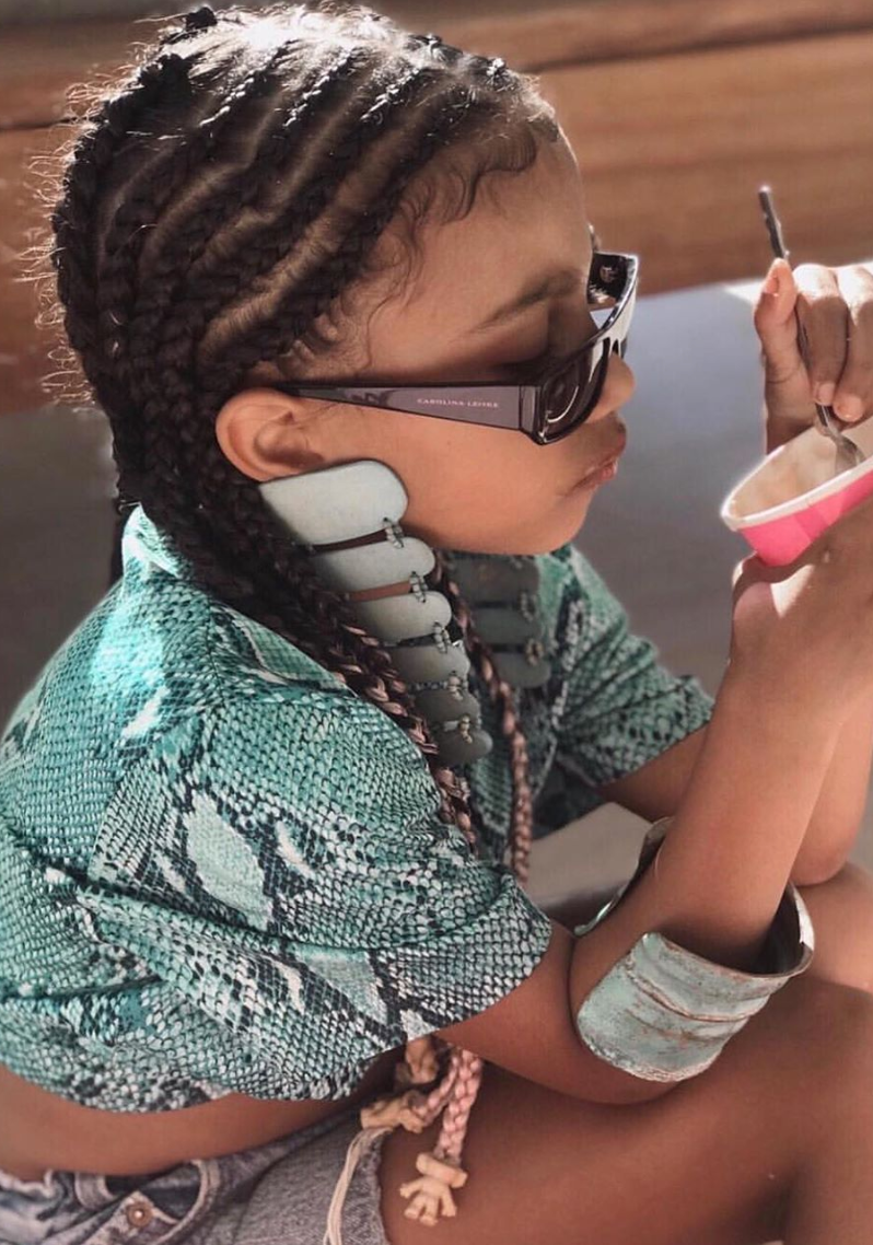 North West’s Rainbow Braids Are  What Hair Dreams Are Made Of