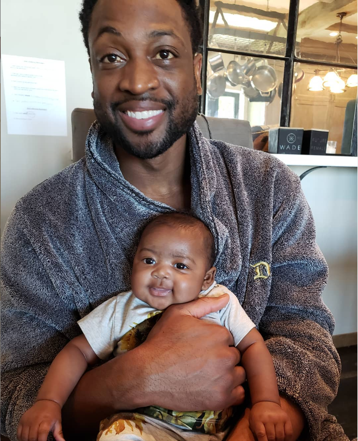 We're Obsessed With Dwyane Wade and Baby Kaavia's Cutest Twinning Moments