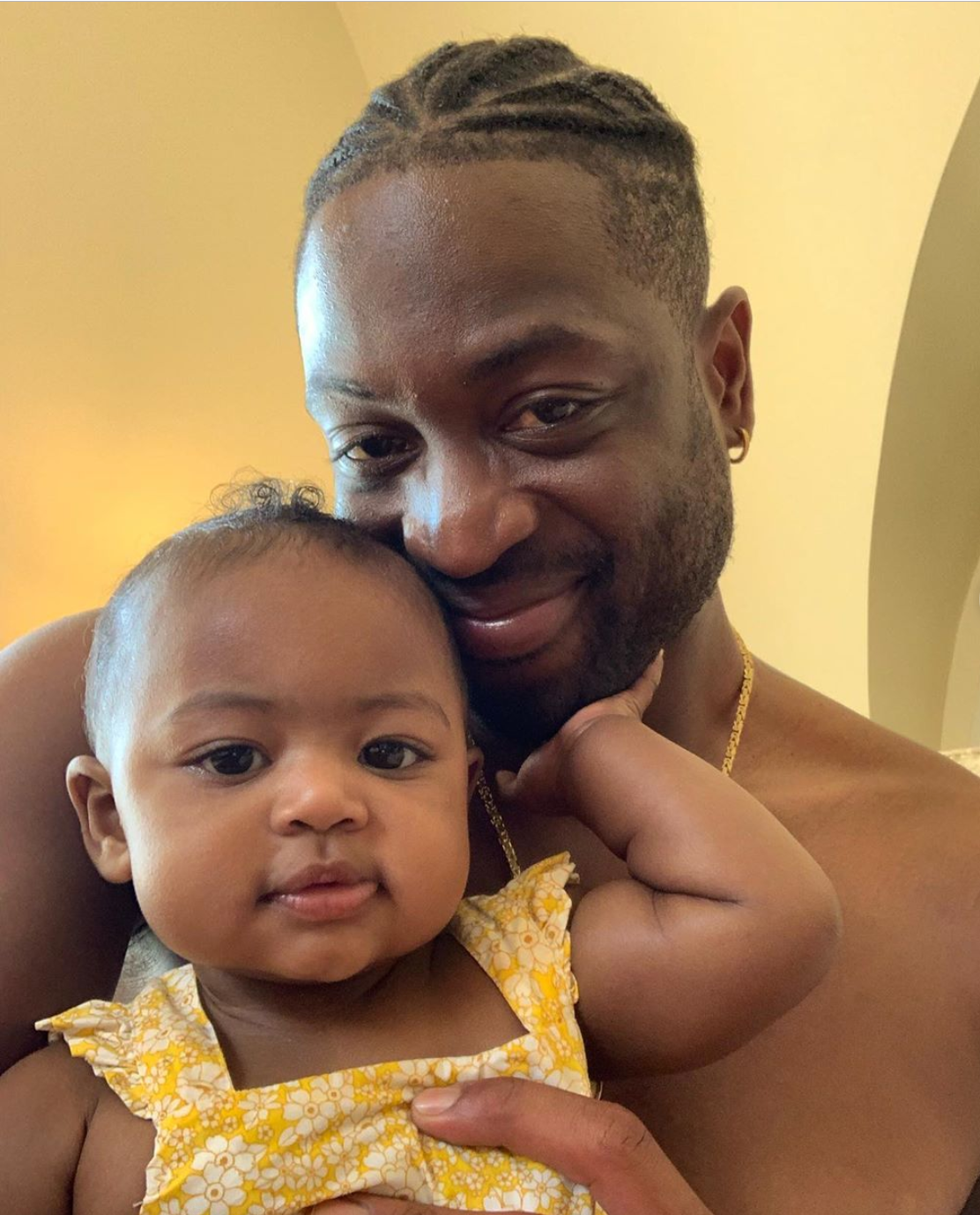 We're Obsessed With Dwyane Wade and Baby Kaavia's Cutest Twinning Moments
