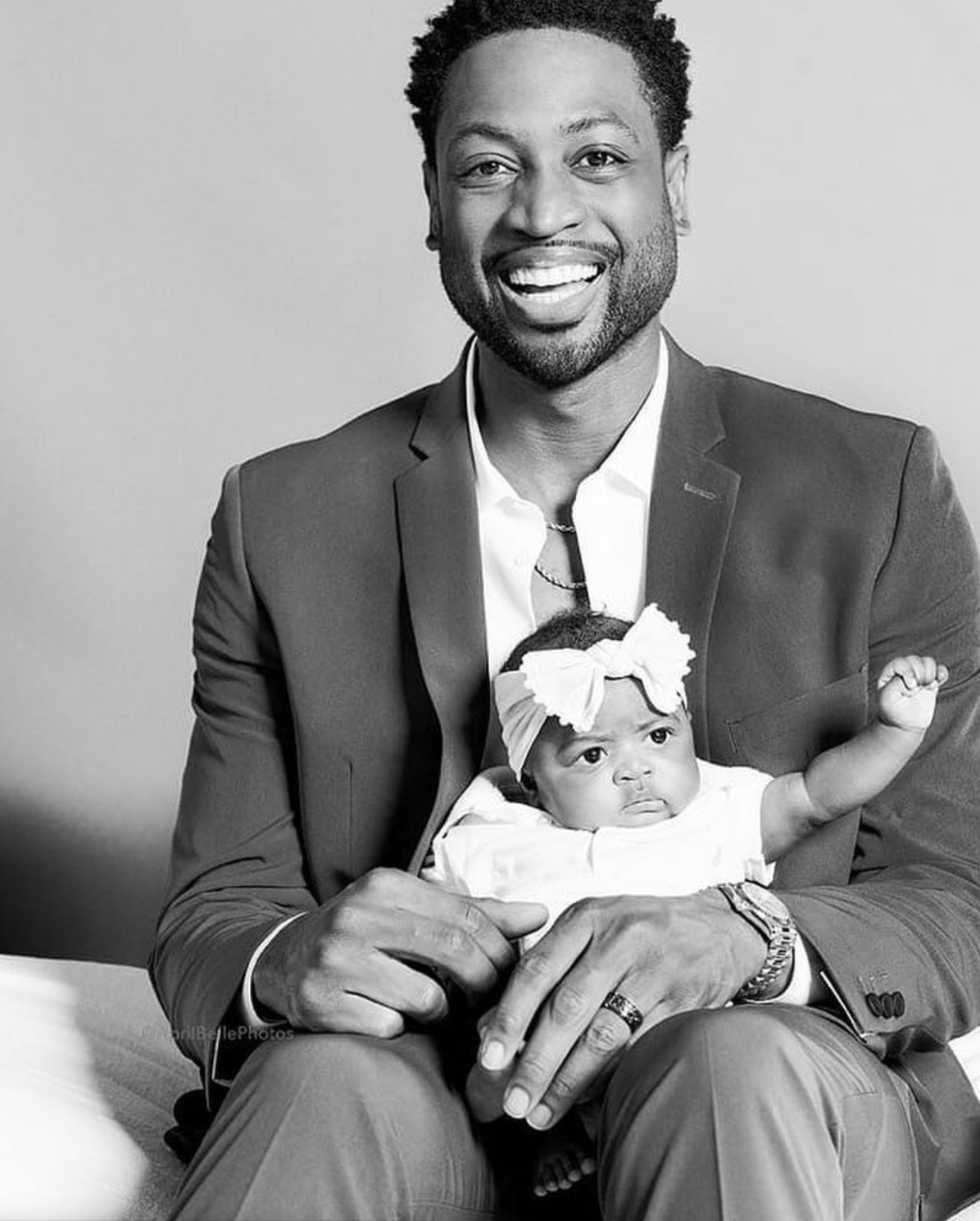 We're Obsessed With Dwyane Wade and Baby Kaavia's Cutest Twinning Moments