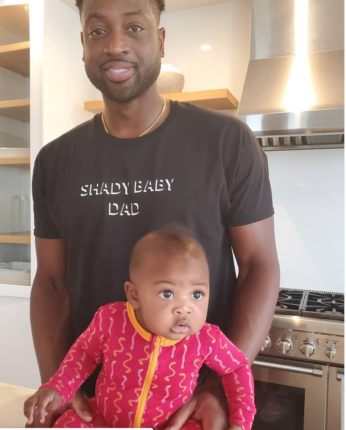 We're Obsessed With Dwyane Wade and Baby Kaavia's Cutest Twinning Moments