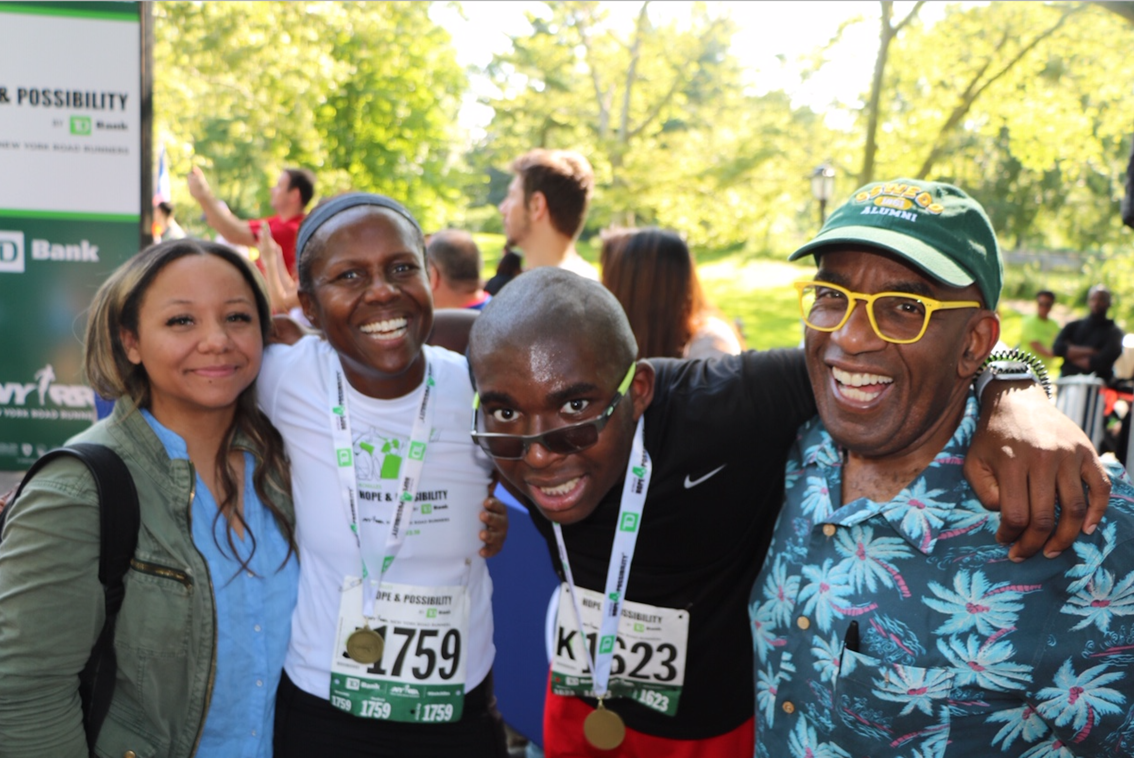 Al Roker Cheers On His Wife Deborah Roberts And Son Nick For A Good Cause