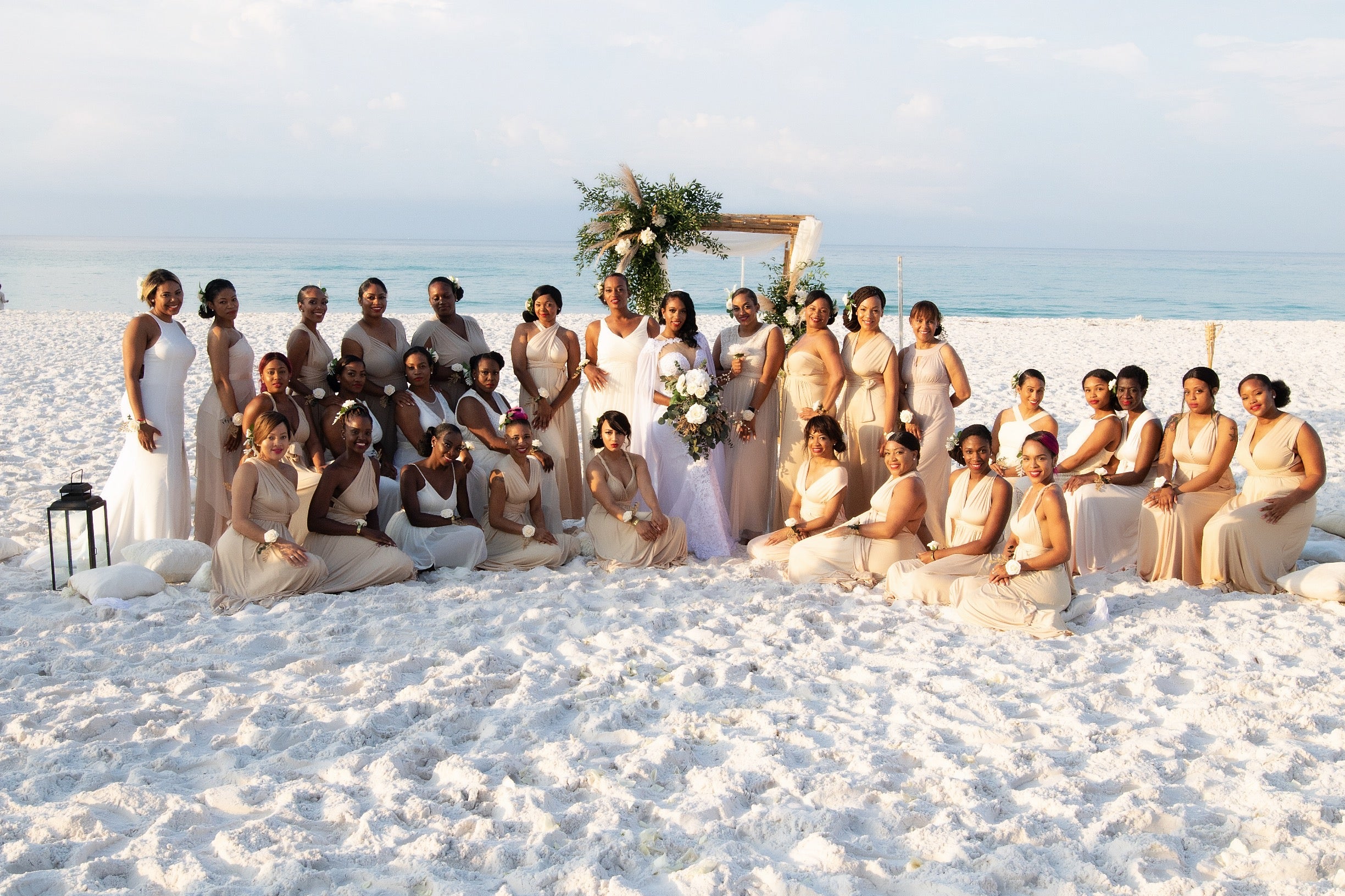 Black Wedding Style: This Bride Had 34 Bridesmaids By Her Side At The Altar