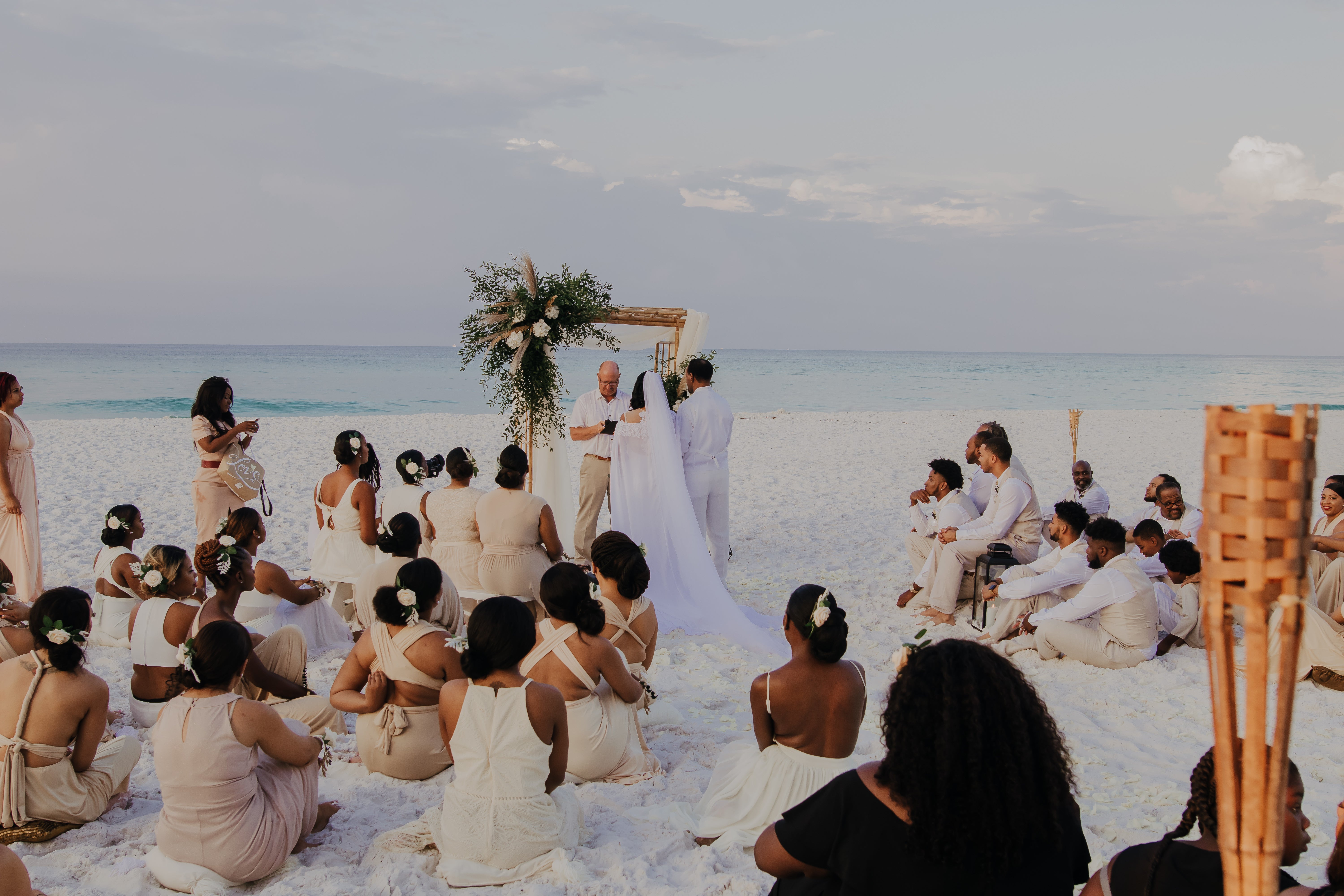 Black Wedding Style: This Bride Had 34 Bridesmaids By Her Side At The Altar