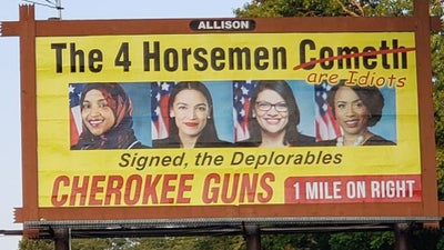 North Carolina Gun Shop Puts Up Billboard Calling ‘The Squad’ Idiots