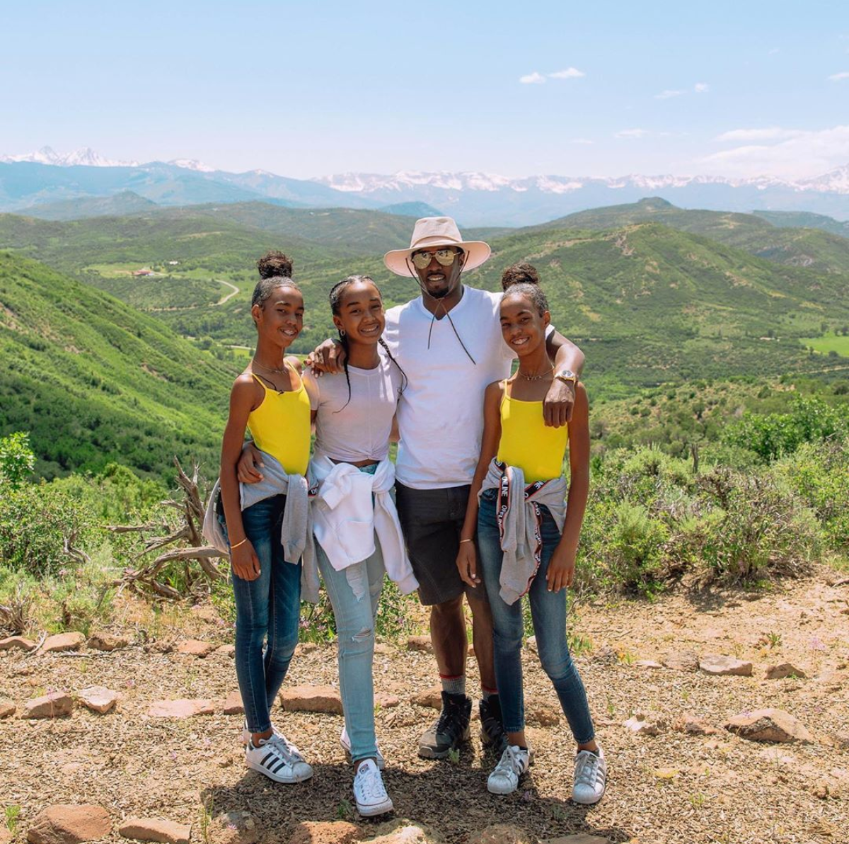 Diddy Heads Down That Old Country Road For A Family Getaway in Colorado