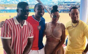Terrence J, Lance Gross, La La Anthony Spotted At The Cup Match In Bermuda