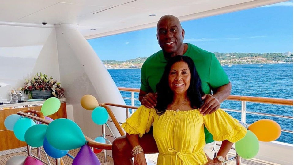 Cookie Johnson Threw Husband Magic Johnson A 60th Birthday Party On Their Yacht