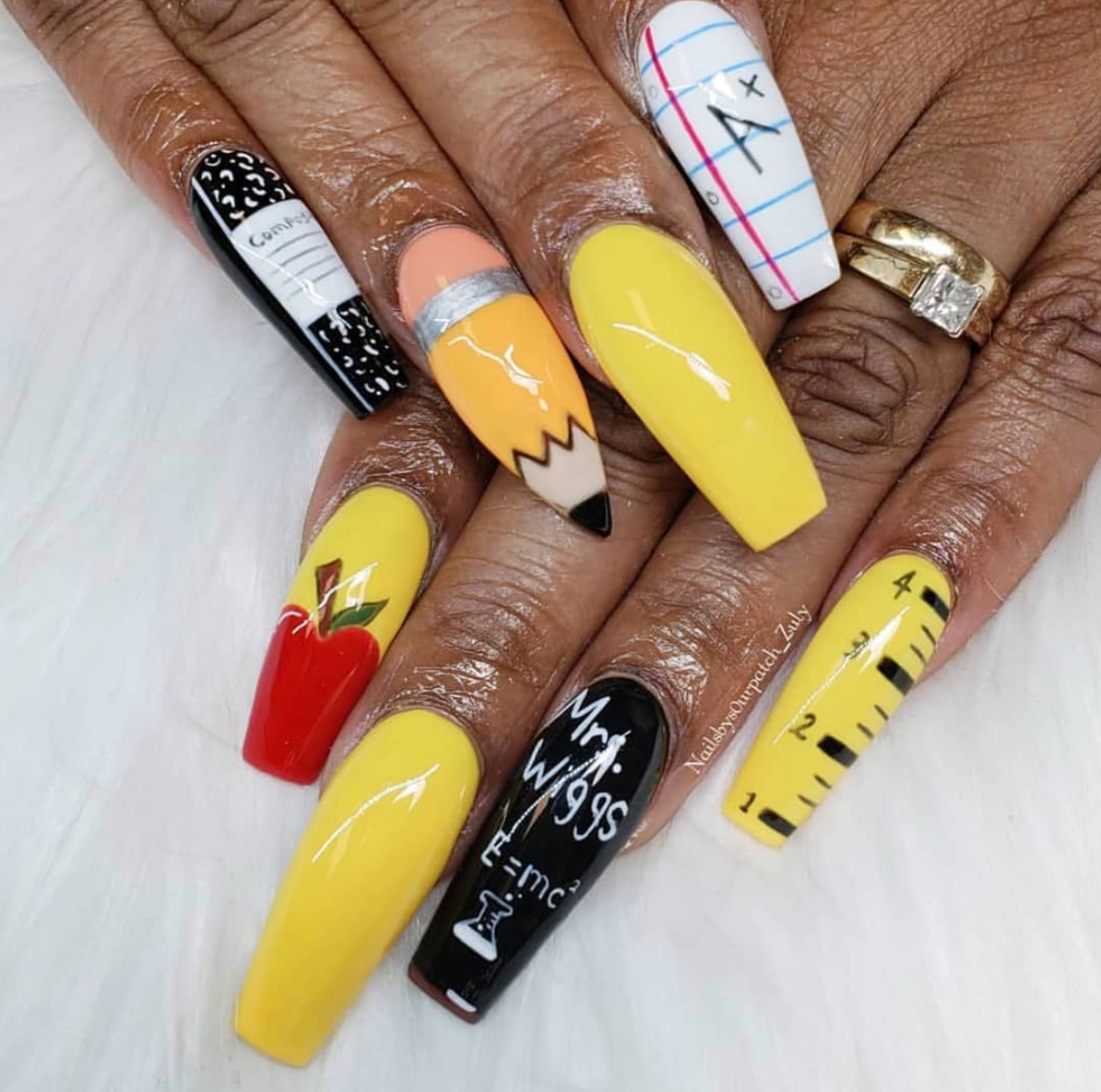 These Fun Nails Bring Creativity To Back-To-School Beauty