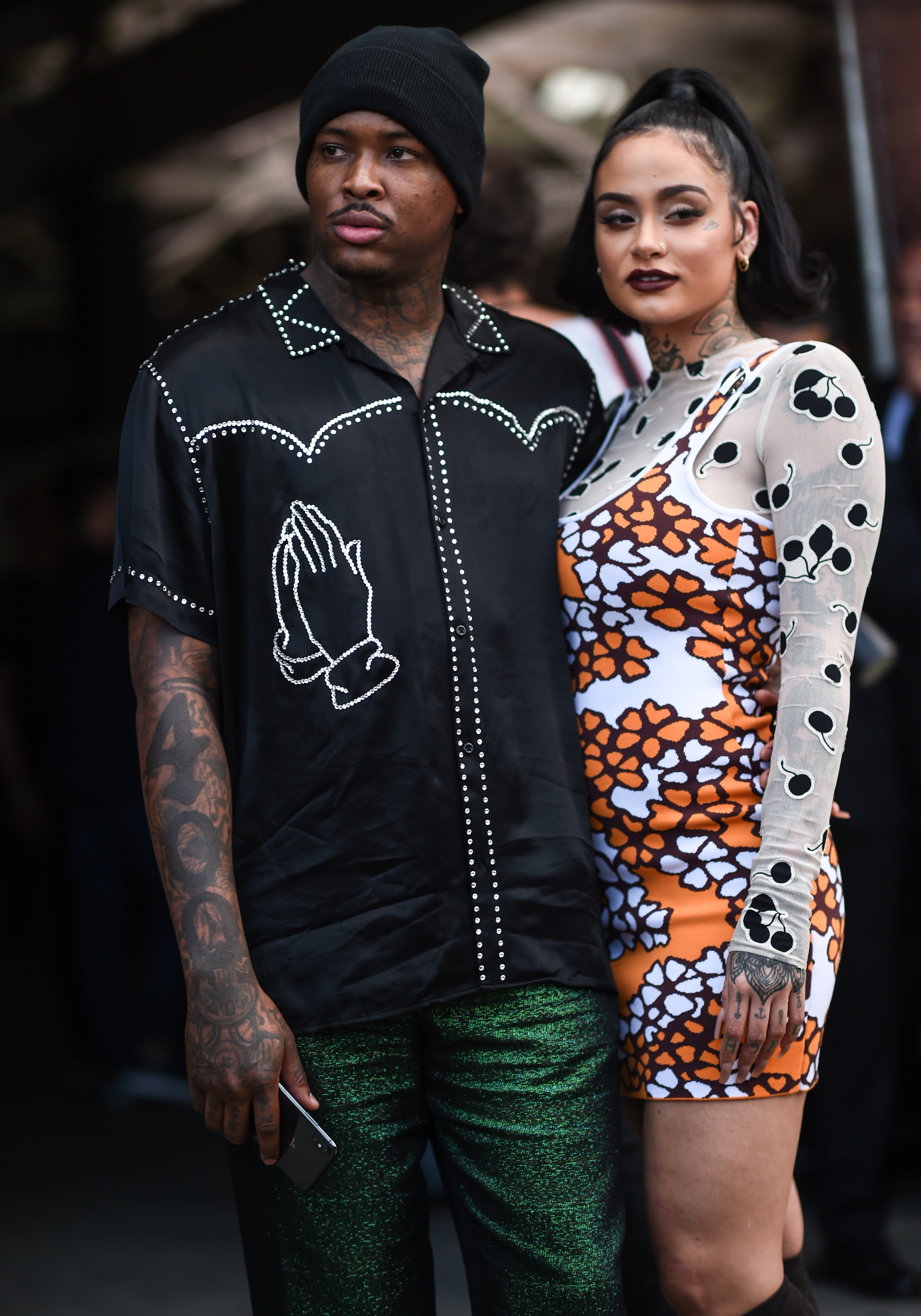 Kehlani and YG Were All Boo'd Up At New York Fashion Week