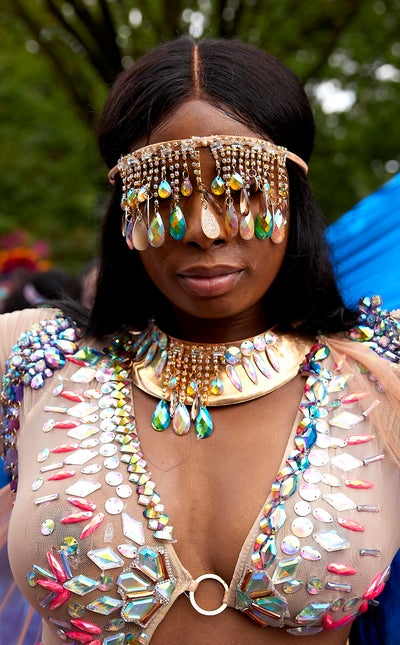 Beauty From The West Indian Carnival Parade In New York City