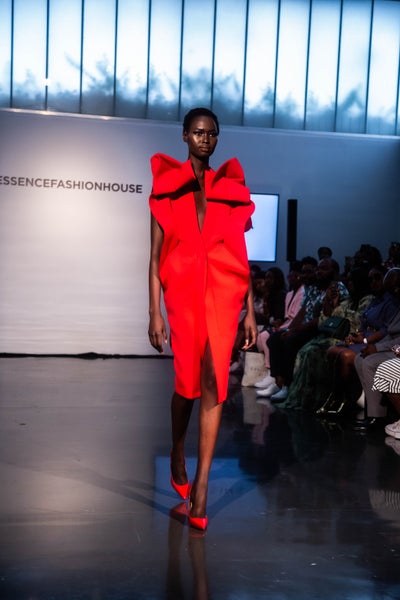 ESSENCE Fashion House: Omar Salam Sent Daring Looks Down The Runway
