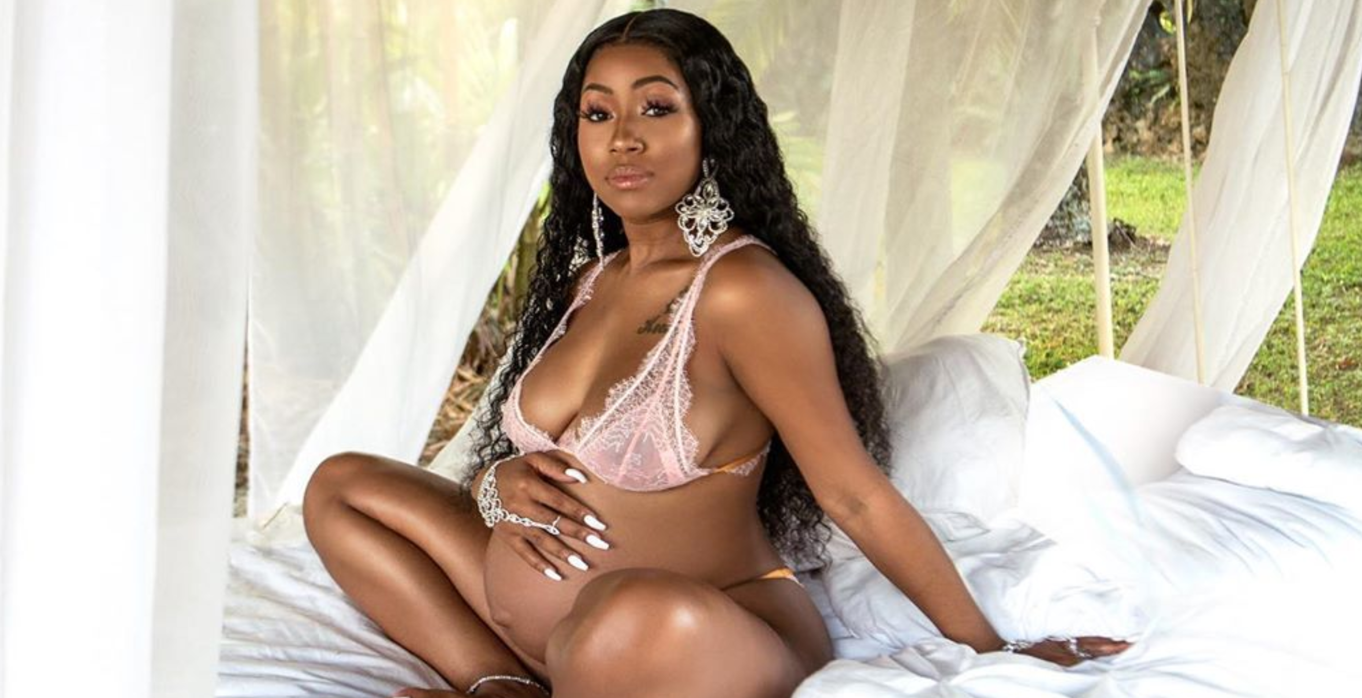 City Girls Rapper Yung Miami Looked So Angelic In Her Last Maternity Shoot