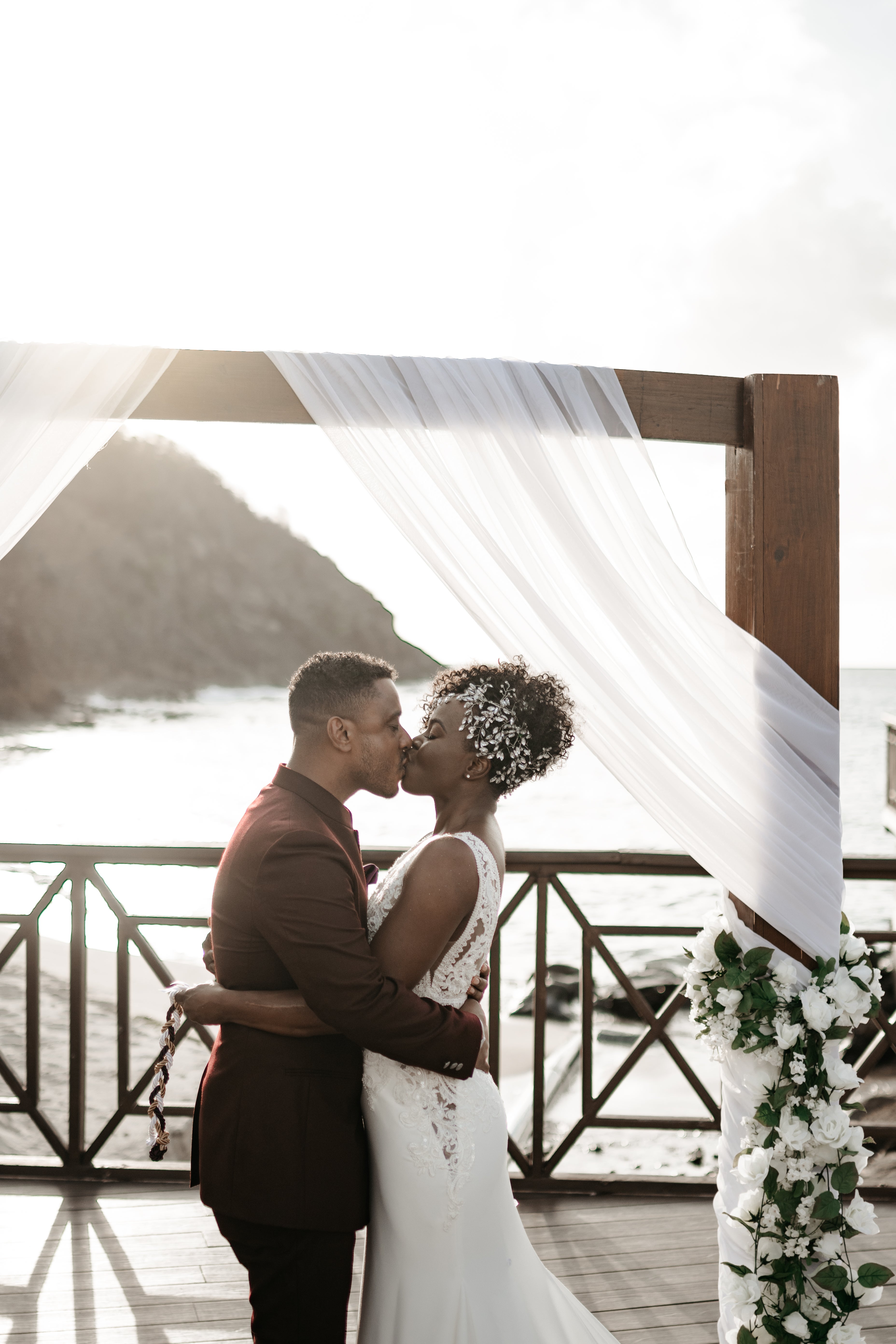Bridal Bliss: Candice and Hassan’s St. Lucia Wedding Had A Royal Feel
