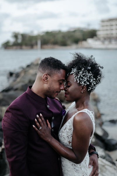 Bridal Bliss: Candice and Hassan’s St. Lucia Wedding Had A Royal Feel