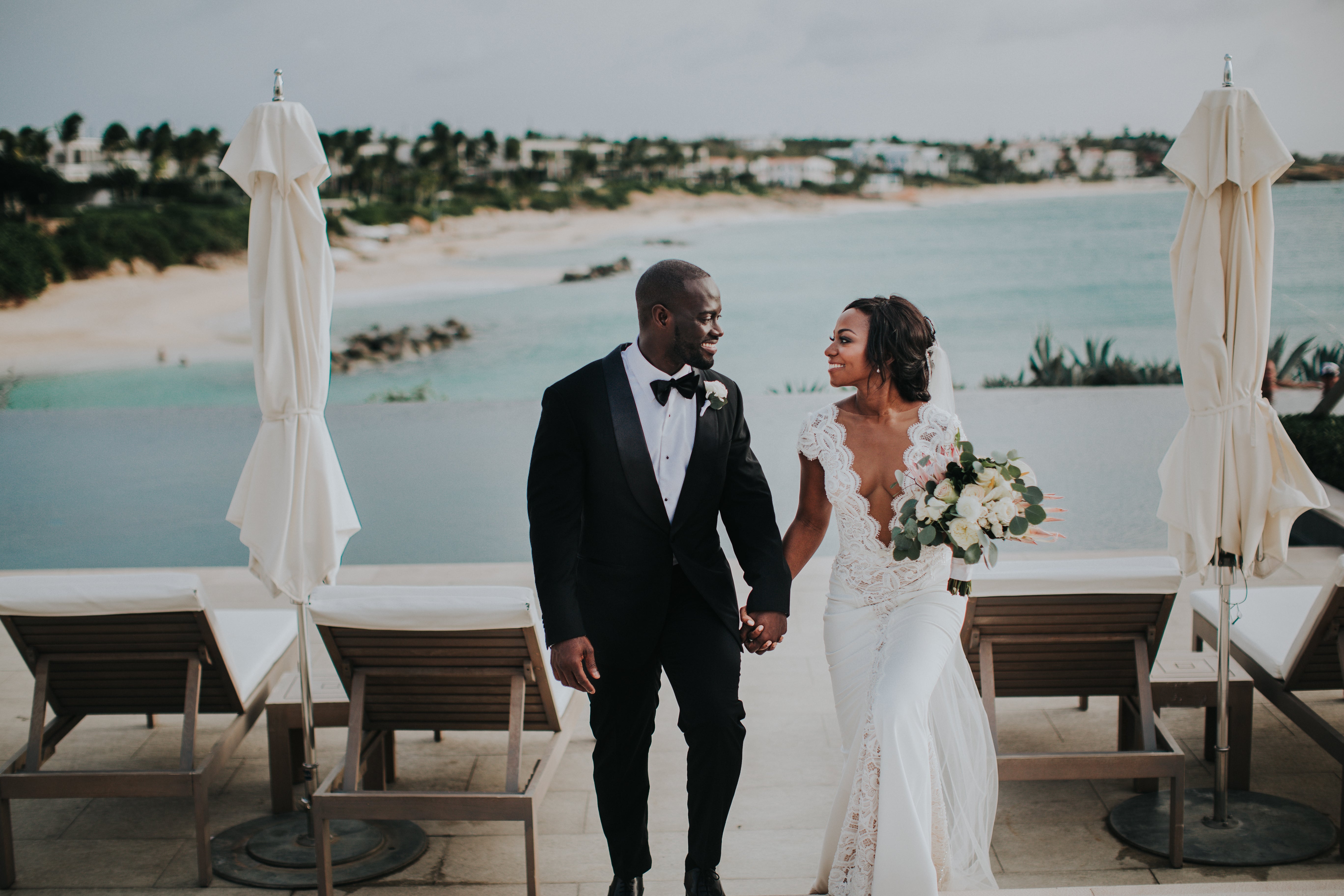 Bridal Bliss: Herlene and Khari’s Tropical Chic Wedding in Anguilla