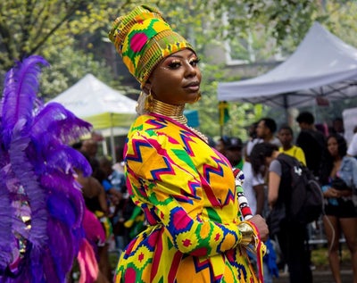 Beauty From The West Indian Carnival Parade In New York City
