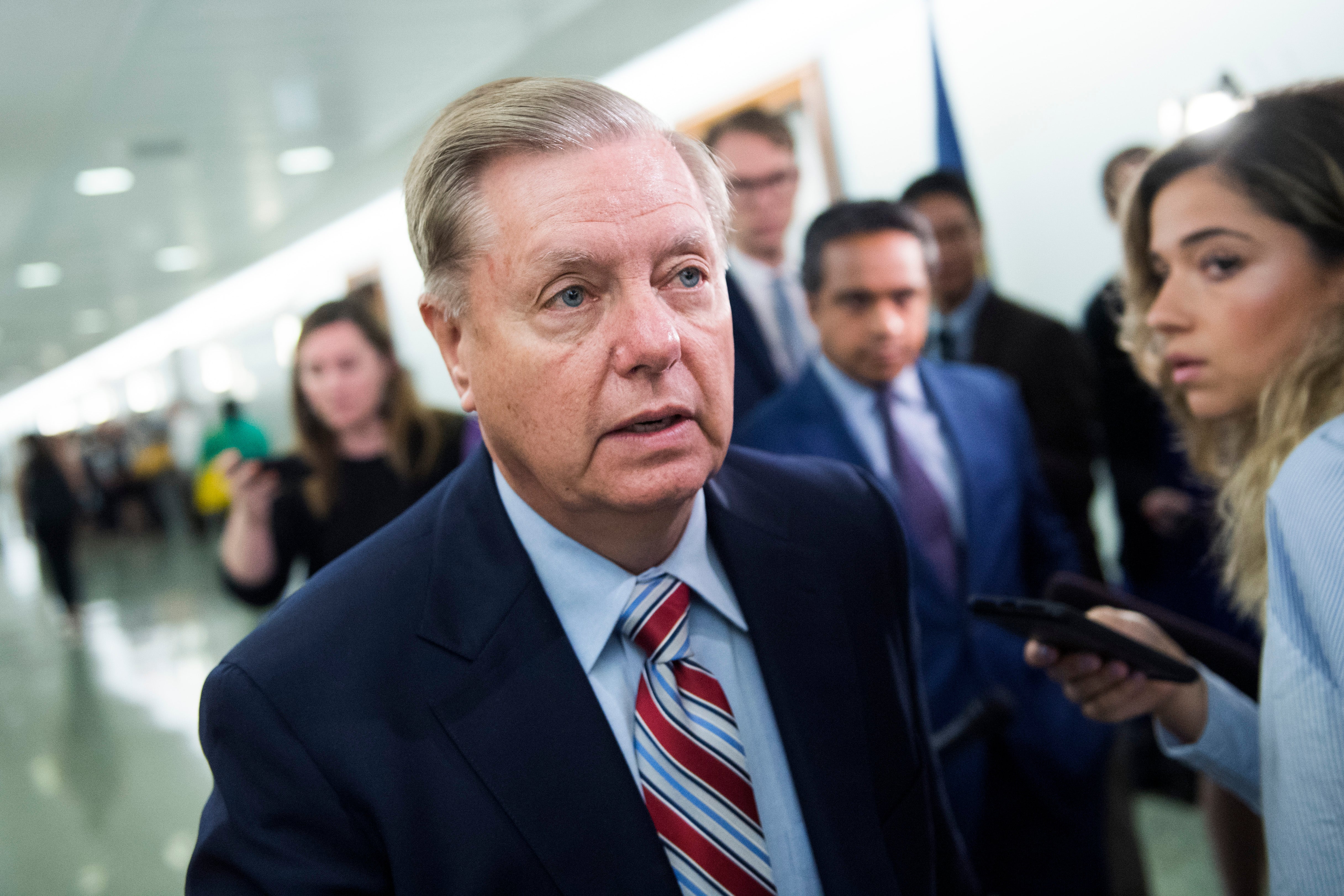 Lindsey Graham Says He'll Out Whistleblowers If Trump Is Impeached