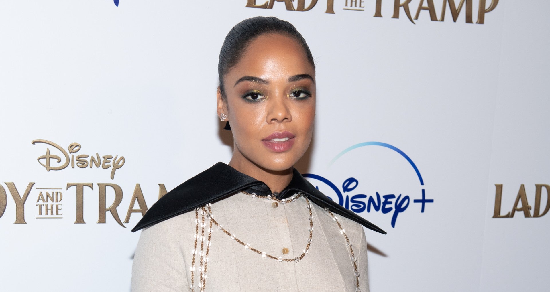 Tessa Thompson's Ribbon Ponytail Is The Holiday Hair Inspiration You Need