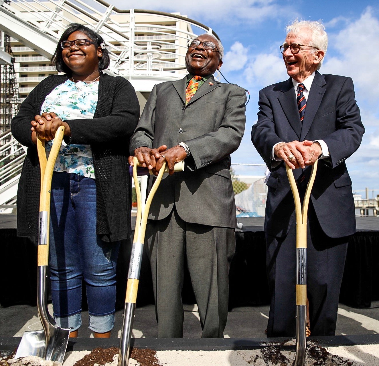 A Tearful Jim Clyburn Helps Break Ground On International African American Museum