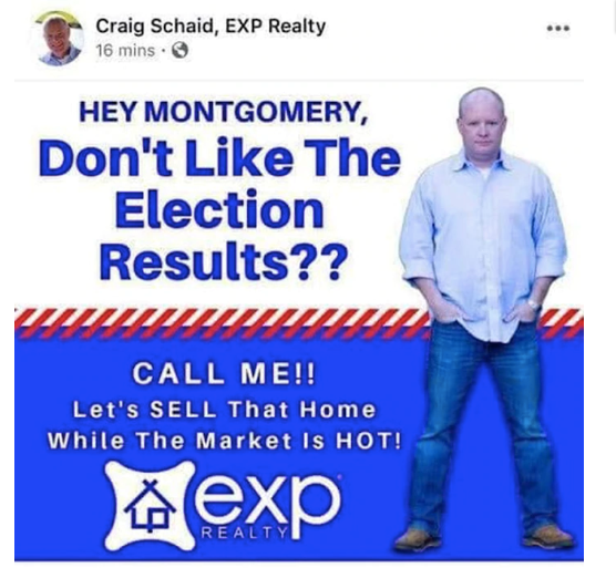 Real Estate Agent Fired After Ad About Election Of Montgomery's 1st