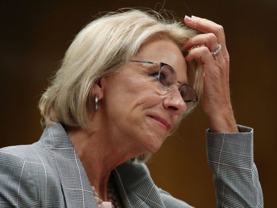 Betsy DeVos Held In Contempt Of Court In Student Loans Case