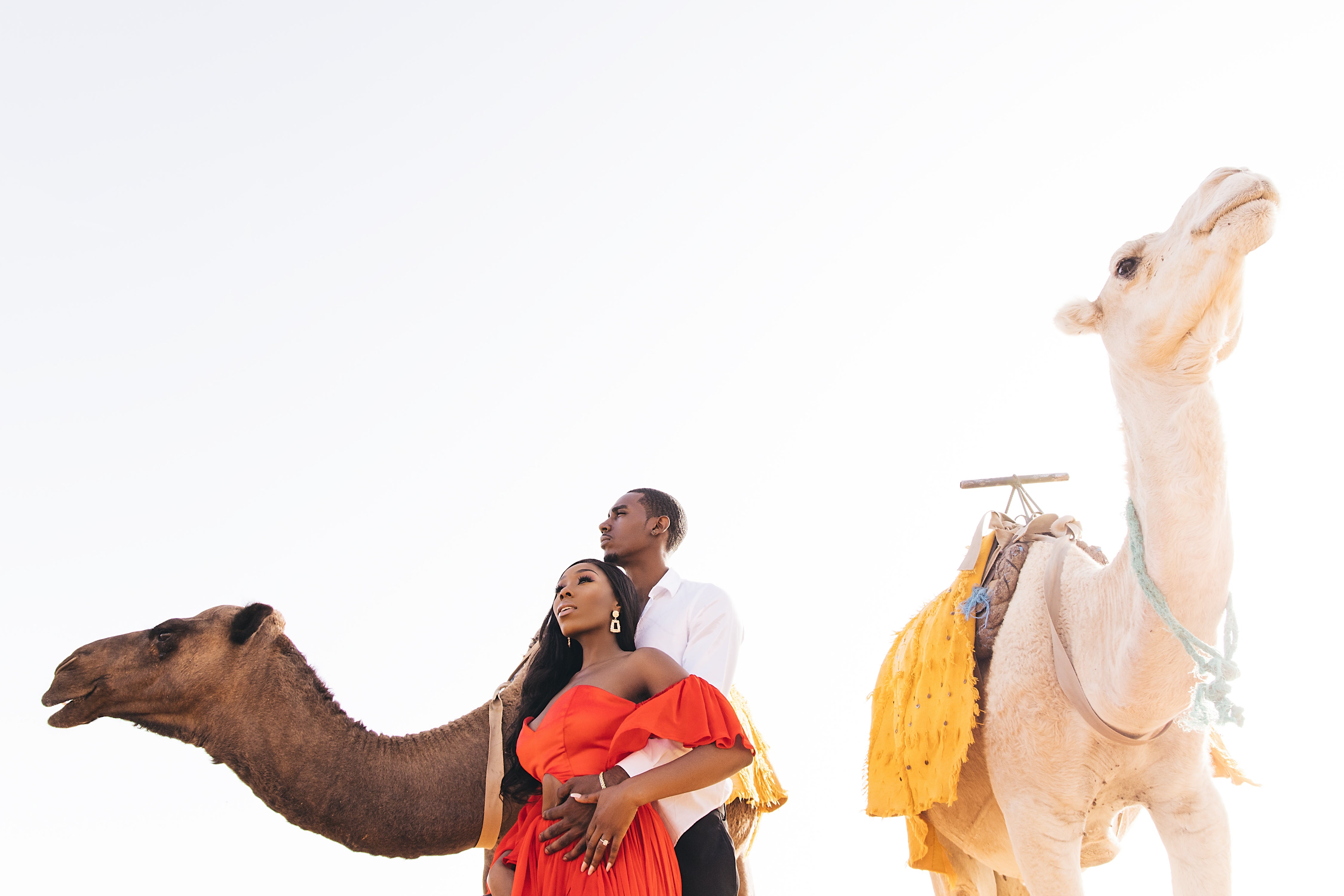 Black Wedding Moment Of The Day: We're Amazed At YouTubers Essie & Maurice's Desert Engagement Shoot