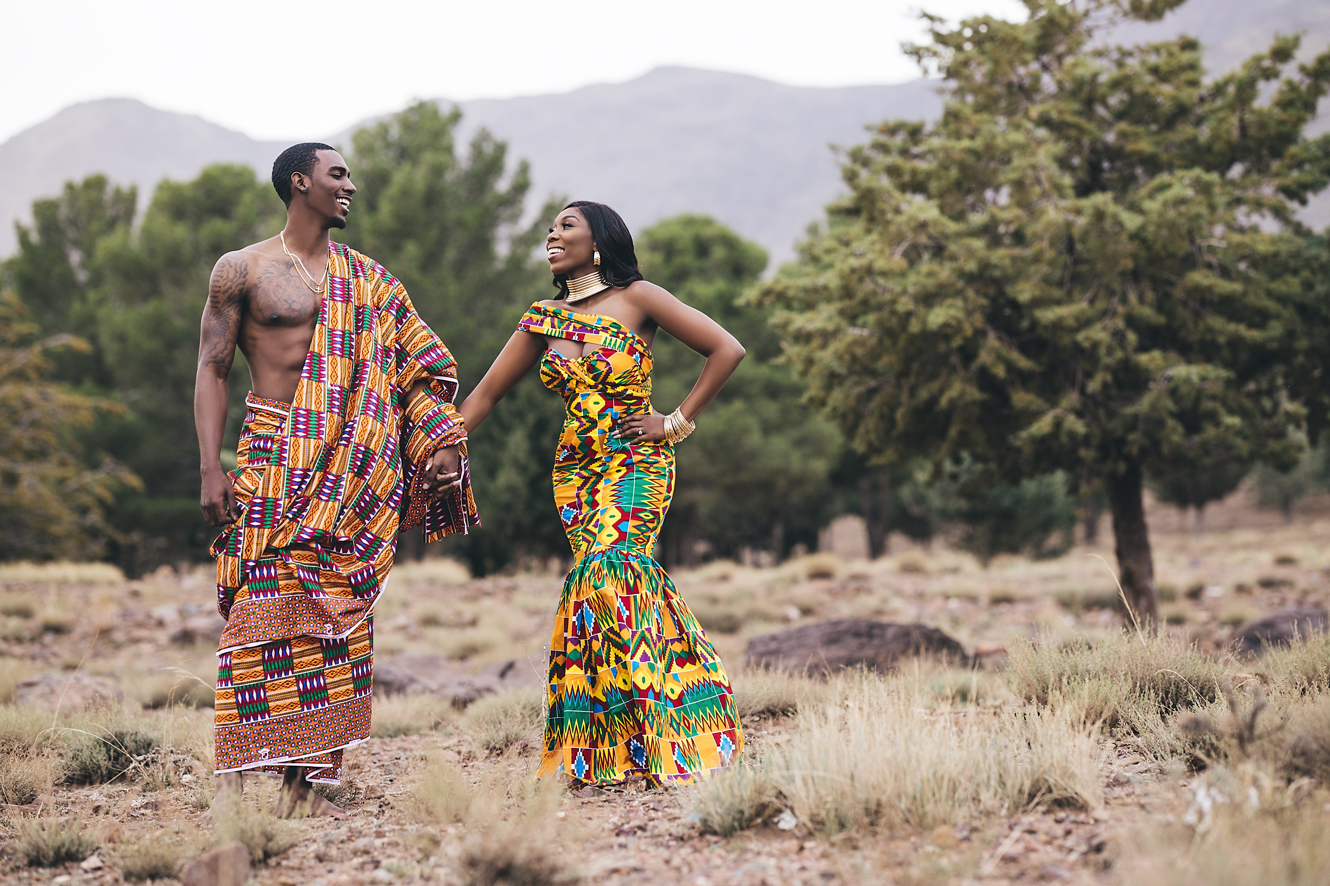 Black Wedding Moment Of The Day: We're Amazed At YouTubers Essie & Maurice's Desert Engagement Shoot