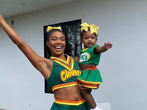 Gabrielle Union And Kaavia James Dress Up As The East Compton Clovers For Halloween