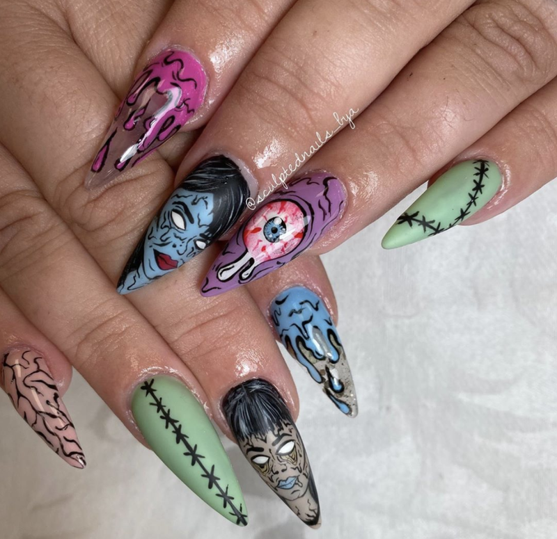 Spooky Themed Nails To Get You In The Halloween Spirit Essence