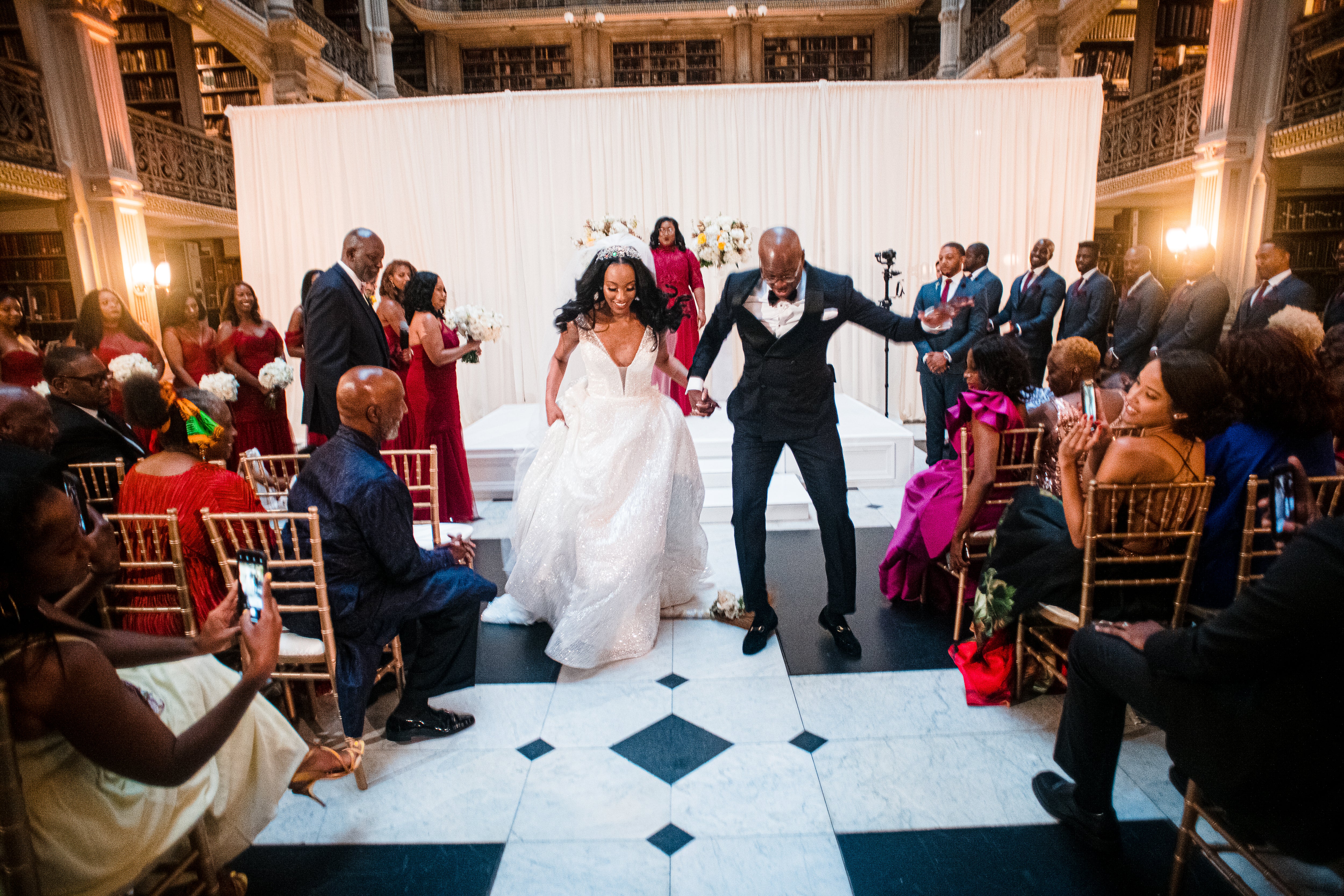 Bridal Bliss: Joi-Marie And Anton Had A Storybook Wedding Inside This Historic Library