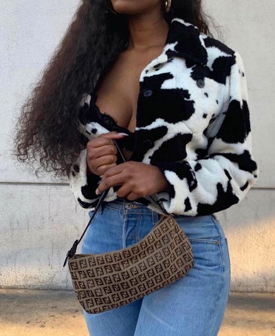 We Want In On The Chic Cow Print Trend