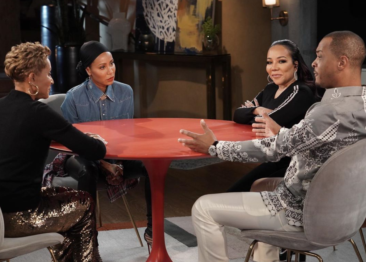 Jada Pinkett Smith Teases 'Red Table Talk' Interview With T.I. And Tiny Harris