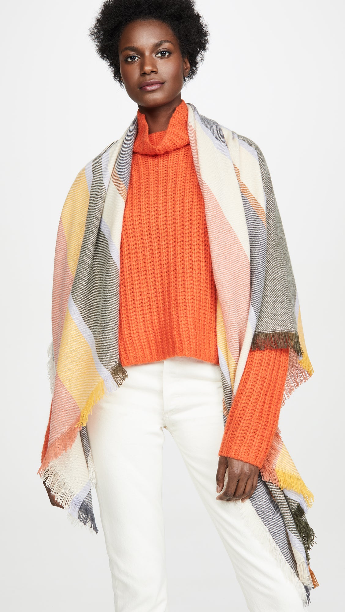 No Windchill Formed Against You Shall Prosper With These Chic Blanket Scarves