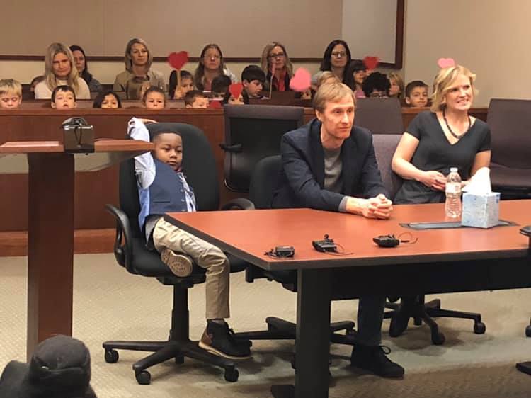 Kindergarten Class Takes Field Trip To Support Classmate At Adoption Hearing