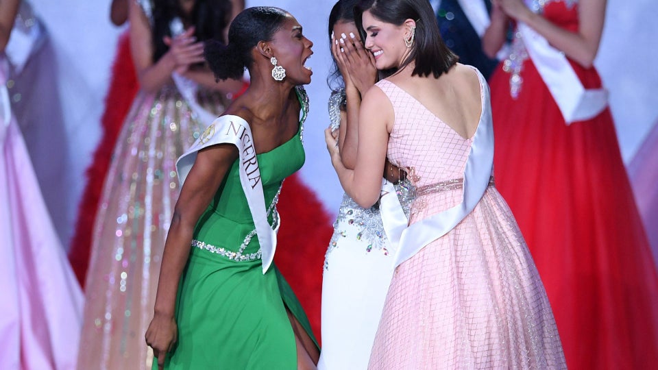 Miss Nigeria’s Praise Dance For Fellow Contestant’s Win Is Friendship Goals