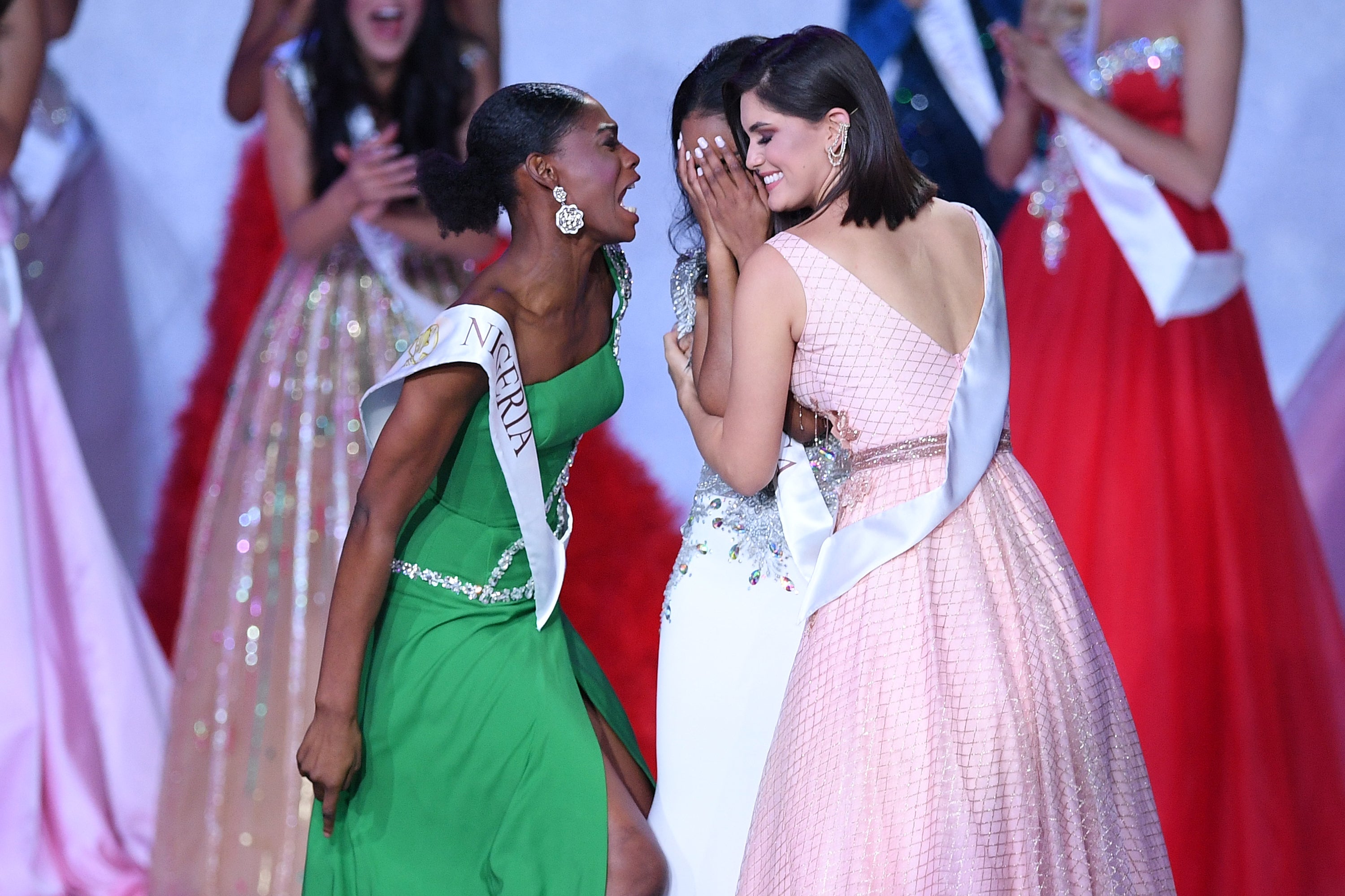 Miss Nigeria's Praise Dance For Fellow Contestant's Win Is Friendship Goals